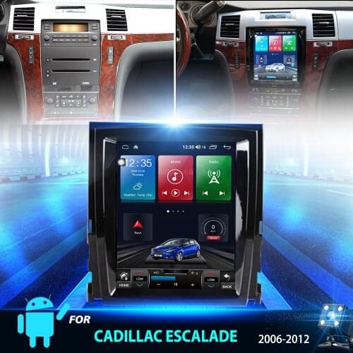 2 Din Android tesla style auto For Cadillac escalade 2006-2012 car radio DVD multimedia player GPS navigation stereo recorder he