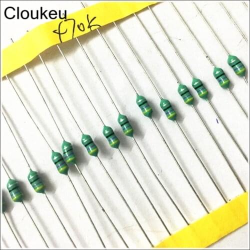 20Pcs 1/4w 47uH 470 Color ring inductance Inductor 0307 47uH 470K
