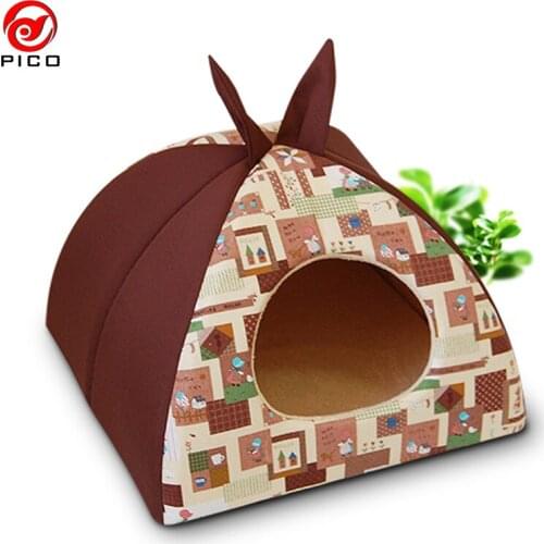 2016 fashion Winter warm pet dog House cat mat cartoon Rabbit Design dog bed for lage dogs small dog Kennel sofa ZL94