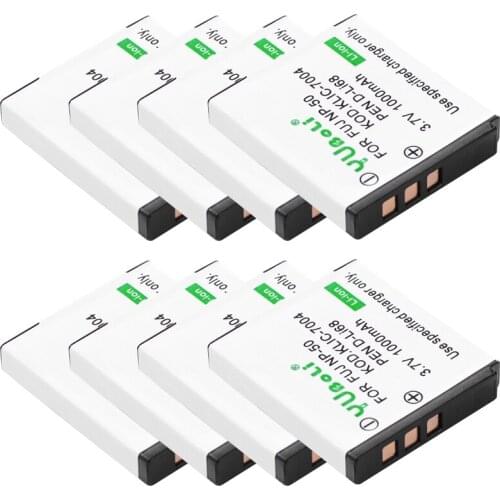 8pcs Bateria batterie NP-50 NP50 NP 50 Battery for Fuji FinePix F50FD, F60FD, F70EXR, F75EXR, F80EXR XP100, XP110, XP150