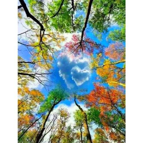 Tree embroidery diamond painting full diamond mosaic 3d picture of rhinestones cross stitch paintings For Living room decor