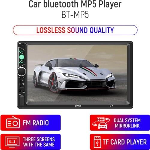 7In Car Radio Mp5 Player SWM-S7 Android Stereo Touch Screen Monitor Bluetooth Audio Video FM Transmiter Multimedia Music System