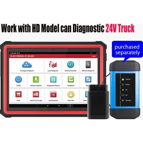 LAUNCH X431 V+ PRO3S HDIII 12V/24V Car Truck commercial vehicle Diagnostic HD III module /Bus/ Construction machinery diagnostic