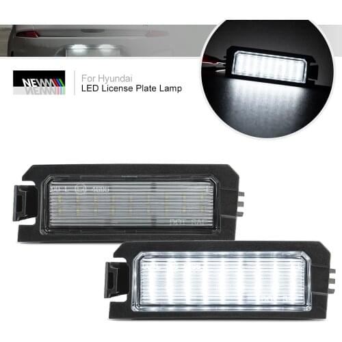 SMD White Error Free Led License Plate Lights For Hyundai I30 PD Fastback PD Elantra GT Sonata Veloster For Kia Rio Niro