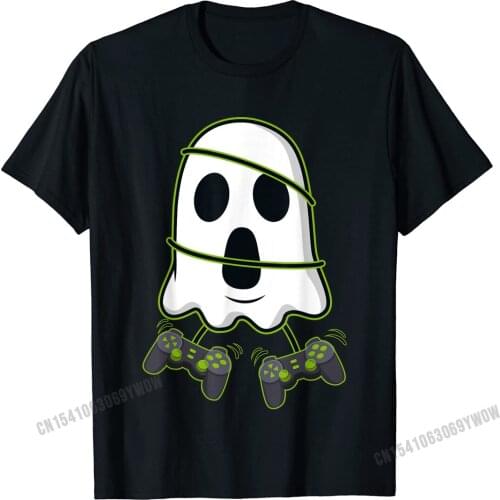 Halloween Ghost Video Gamer Controllers Women T-Shirt Camisas Men Custom Tshirts For Men Cotton Tops & Tees Camisa New
