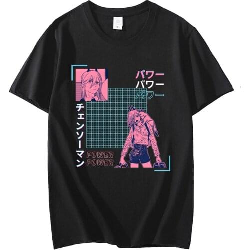 Chainsaw Man Fashion Japanese Anime T Shirt Men 100% Cotton T-shirt Short Sleeve Manga Gattsu Tee Slim Fit Clothing Merch Gift