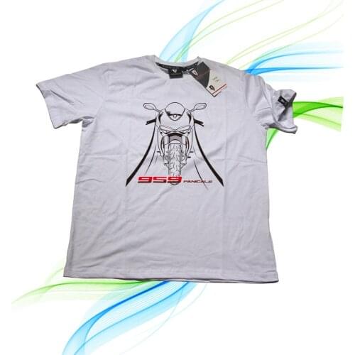 KODASKIN Motorcycle Style 100% Cotton for Ducati 959 Panigale Casual Short Sleeve O-Neck T Shirt