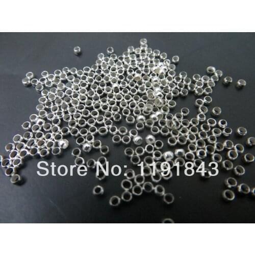 Kwoi vita 2mm 10000pcs Metal Cube spacer beads for Chunky Necklace Jewelry