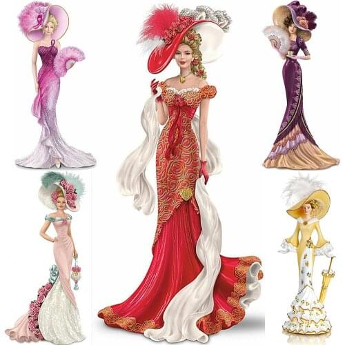 30x60cm 5D DIY Full Round Drill Diamond Painting Dress Lady Mosaic Kit Rhinestone Drawing Picture Home Decoration Art Craft