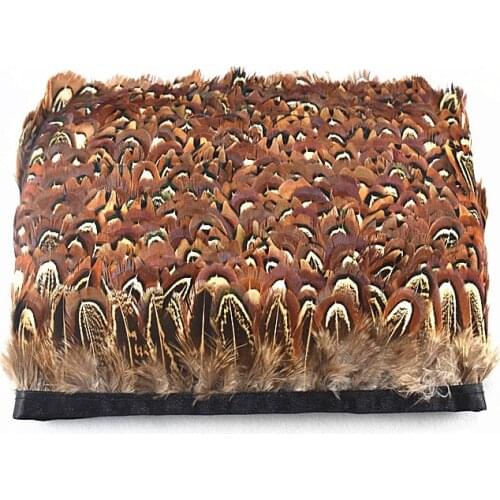 Natural Pheasant Feathers ribbon Trim Fringe 4-8cm 5yards-10Yard DIY Feather for crafts Dress feathers for jewelry making plumas