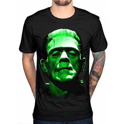 Official Plan 9 Frankenstein Head T-Shirt Vlad Dracula Wolfman Mummy Hot Sale Fashion Male Battery T Shirt 2019 Unisex Tee