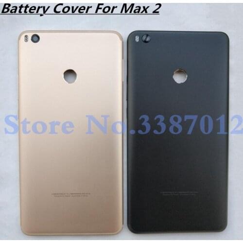 Original For Xiaomi Mi Max 2 New Back Rear Housing Door Back Battery Cover Case + Power Volume Button With Logo