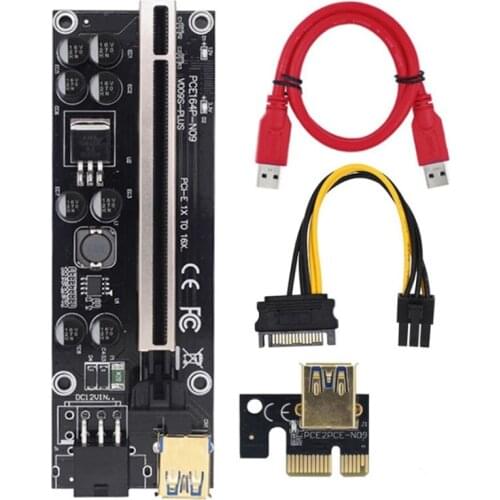 PCIE Riser 009S Plus Mining Super Version PCIE X16 PCI Express Extension Riser Card for Mining Video Card
