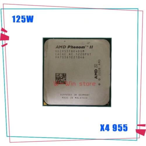 AMD Phenom II X4 955 125W Quad-Core DeskTop CPU HDZ955FBK4DGM HDZ955FBK4DGI HDX955FBK4DGM Socket AM3