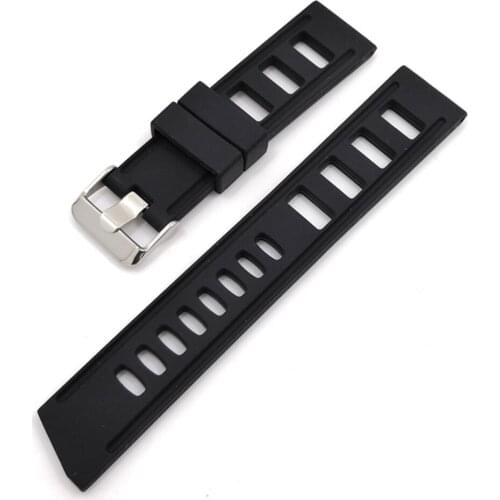 STEELDIVE Watch Strap Black Orange 22MM Silicone Strap 20MM Silicone Strap SD2101