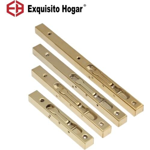 Solid Latch Box Stainless Steel Concealed 6-24 Inch Bolt Double Opening Door Long Cabinet Latch Door Lock Pin