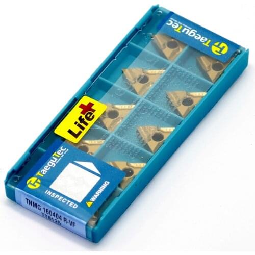 TNMG160404 R-VF TT8125 10pcs/lot TaeguTec Negative Triangular External Turning Inserts