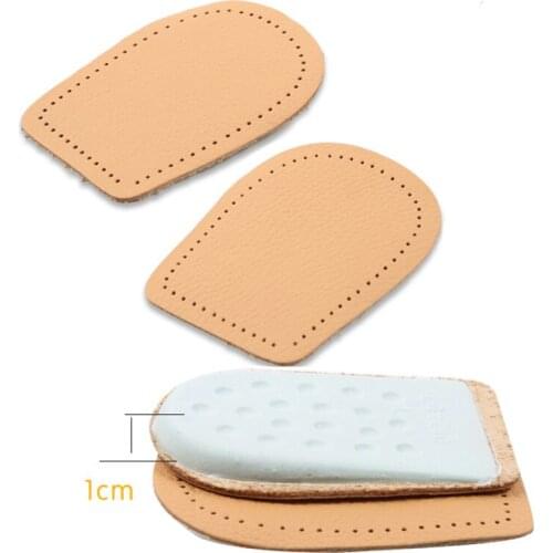 Thickened Cowskin Foot Massage Heel Pad Foot Pain Relief Heel Cushions Heel Insoles Heel Back Insert Half Foot Latex Insoles