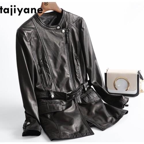 Real Genuine Leather Jacket Women Womens Leather Jacket Sheepskin 2020 Autumn Jacket Women Korean Fashion Moto Coats 8665 WPY77