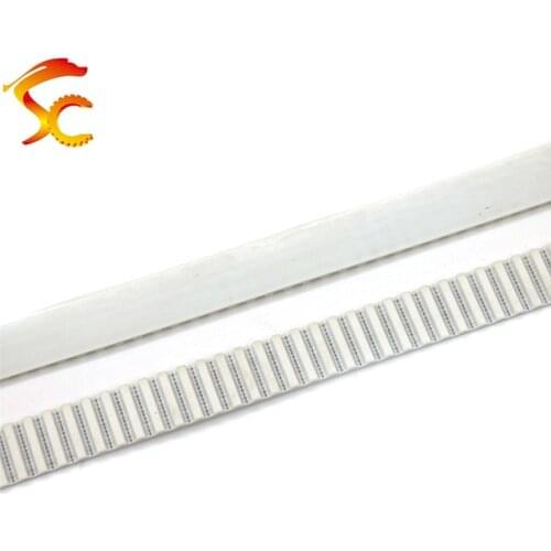 1meters/LOT T5 6mm White PU Open Ended Timing Belt Width 6mm T5 Polyurethane with steel core Belt fit for T5 Timing Pulley