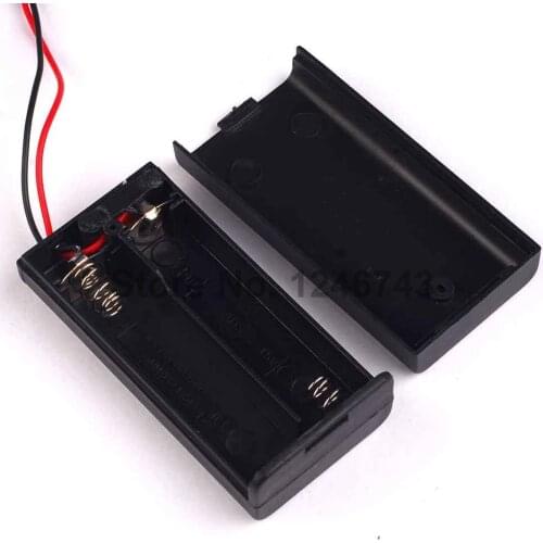 1PCS Battery Holder Box Case 2X AA 3V With Cover