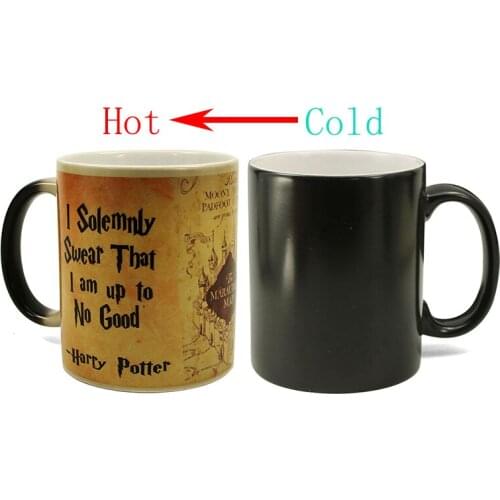 1Pcs New 350ml Creative Magic Mug Ceramic Mug Color Changing Mug Coffee Milk Tea Cup Gift for Family Children Friends Birthday