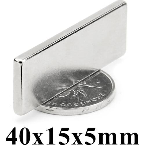 10pcs F40x15x5mm Super Powerful Strong Rare Earth Block NdFeB Magnet Neodymium N35 Magnets F40*15*5mm Free Shipping