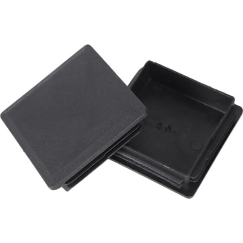 Hot 80mm x 80mm Square Plastic Caps Pipe Tube Inserts End Plug 2 Pieces
