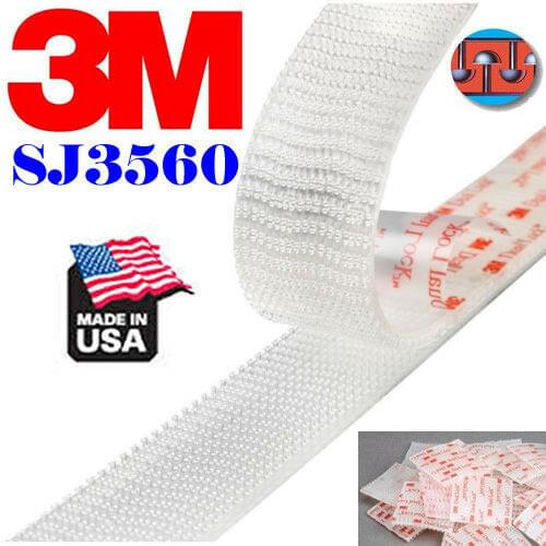 3M Dual Lock SJ3560 Clear Reclosable Fastener adhesive tape Type 250