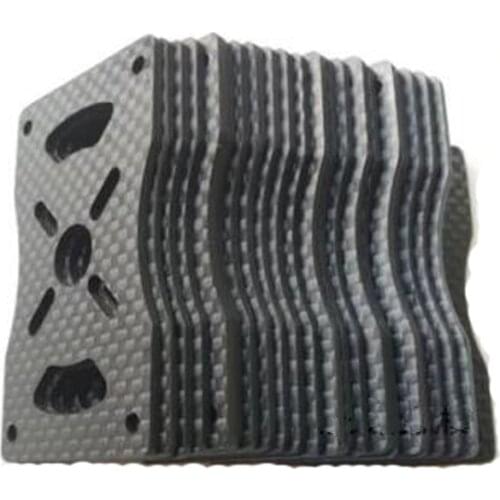 4PCS 3K Carbon Fiber Motor Seat Mount 12mm 16mm 20mm 22mm 25mm 30mm Plate Tube Clamp for Multi Axis UAV Accessories