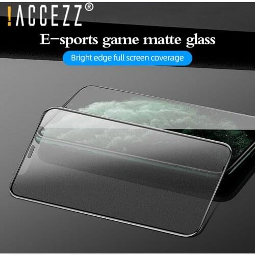 !ACCEZZ 9D Matte Frosted Tempered Glass Screen Protector For iPhone 12 Mini Pro Max Full Cover Anti-fingerprnt Protective Film