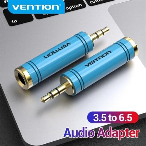 Vention Jack 6.35 to 3.5 Microphone Audio Plug for Speaker AUX Cable 3.5 mm Jack to 6.5 mm Electric Guitar Adapter