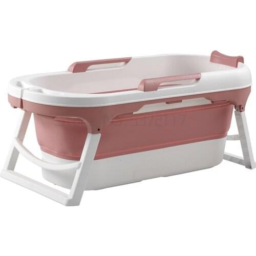 Large Folding Bath Bucket Adult Tub Baby Children Swimming Pool Barrel Adult Sit Thickened Home Sauna Full Body Tub