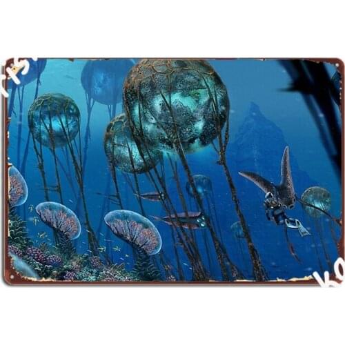 The Grand Reefs Metal Sign Cinema Kitchen Decoration Party Wall Decor Tin Sign Poster