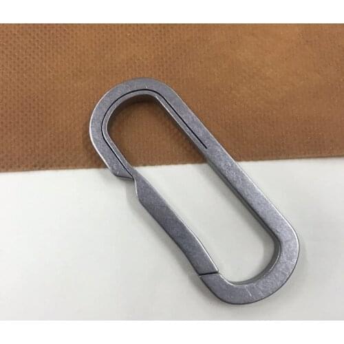 PYTITANS titanium key chain hang outdoor mountaineering diving climbing ring titanium fast waist buckle car key chain