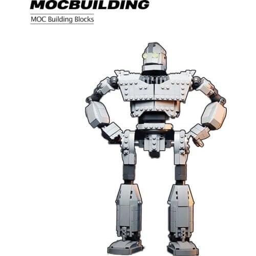 MOC childrens assembly building block childrens toy robot compatible with iron robot city doll giant model birthday gift