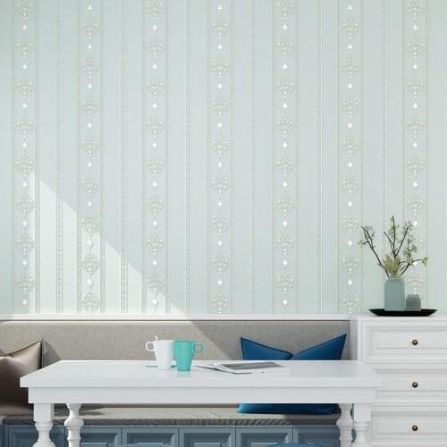 European Vertical Stripe Wall Papers Home Decor Floral Wallpaper Roll for Living Room Bedroom Walls Decoration papier peint