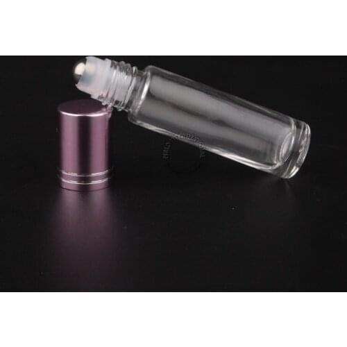 Makeup Tools For Women 20 x 10ml/10cc Glass Roll On Perfume Bottle Transparent Essential Oil Bottles Small Deodorant Containers