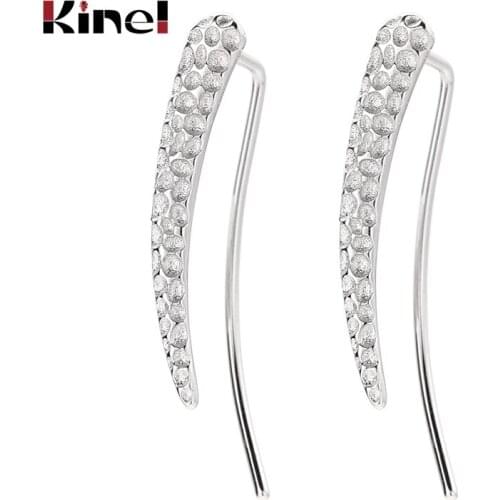 Kinel Hot Sale Silver 925 Jewelry Fashion Minimalist Earrings For Women Valentine Gifts Accessories Wholesale