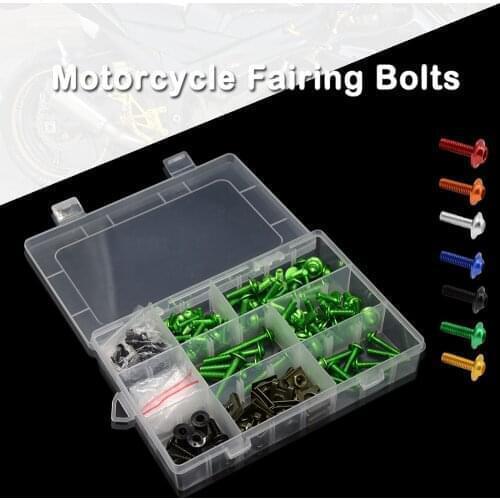 For Kawasaki Motorcycle Fairing Bolts Kit Bodywork Screws Nut ZX9R ZZR1200 ER5 GPZ500S EX500R NINJA 650R ER6F ER6N W800 SE Z750S