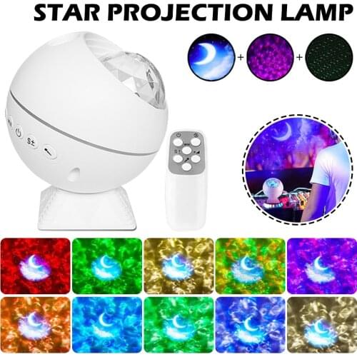 Laser Galaxy Starry Sky Projector Night Light Led Colorful Nebula Cloud Lamp Atmosphere Bedroom Bedside Lamp