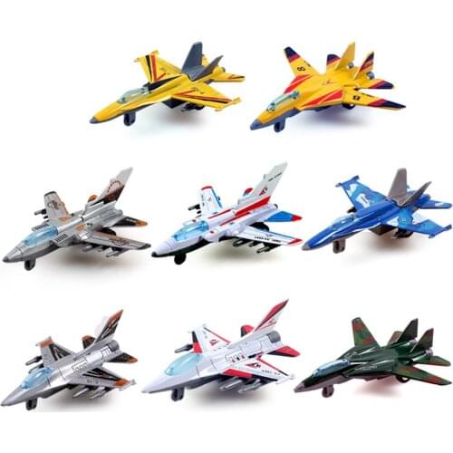 Diecasts Toy Vehicles mini alloy plane Pull back Fighter model Toys for children kids brinquedos juguetes Drone model
