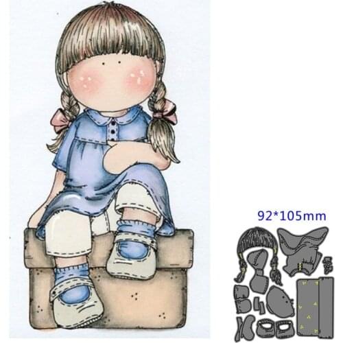 Metal Cutting Die girl DIY Scrapbooking Paper Cards Decorative Craft Embossing