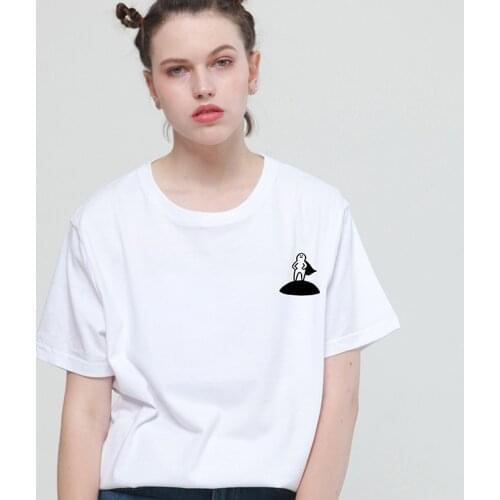 Fashion print cotton T-Shirt for woman Casual Funny brand Shirt Graphic Tees summer tops Hipster Tumblr drop ship