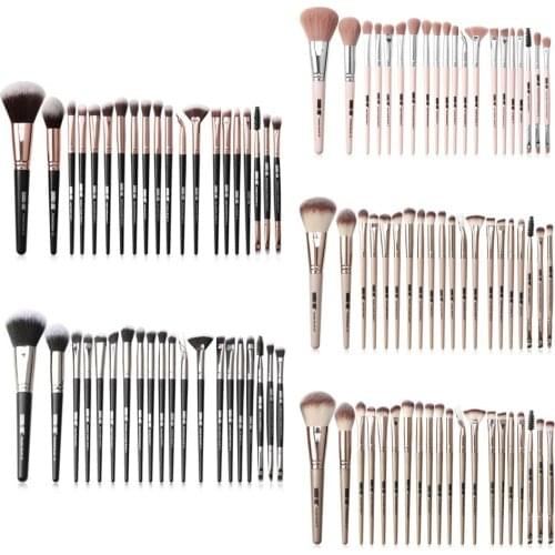 20Pcs Professional Makeup Brushes Set with Bag for Pressed Powder Foundation Blush Highlighter Brush Blending Makeup Brushes