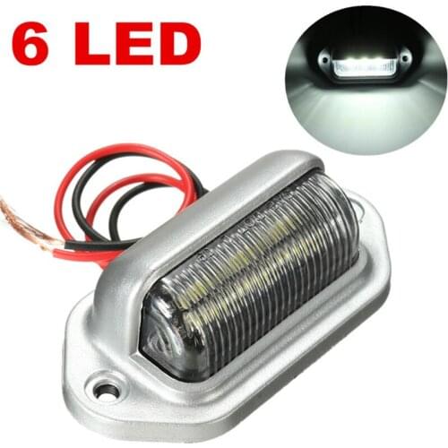 Low Consumption High Bright Long Life Light 6 LED 12V Car License Number Plate Tag Boat RV Truck Trailer Interior Lamp#259687