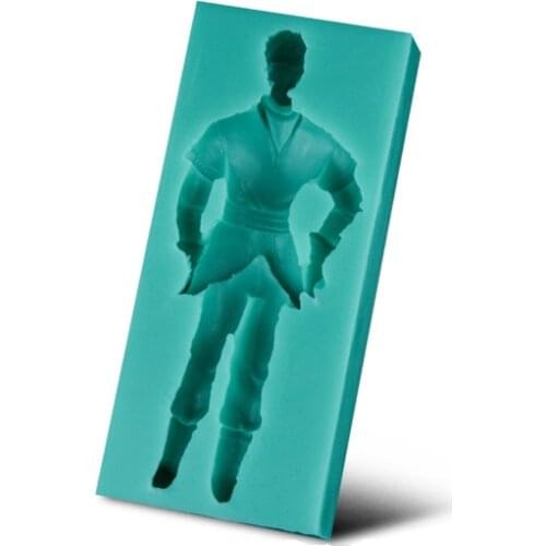 New 3D Man Silicone Mold Ice Fondant Cake Chocolate Wedding Party Decorating Kitchen Bakeware Cooking Tools D300