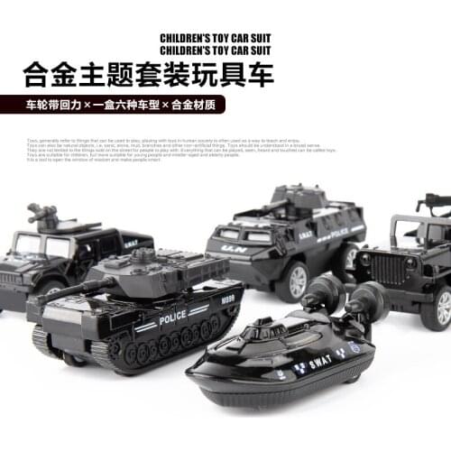Single Sale Simulation Alloy Engineering Military Special Police Fire Series Alloy Model Childrens Mini Toy Car Kids gift1:60