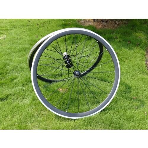 FLX-WS-CW23 Full Carbon 700C Road Bike Clincher Wheelset Depth 38mm Toray Carbon Wheel Rim Alloy Brake Side Rim Width 23mm