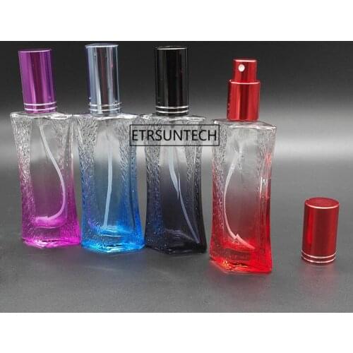 50pcs 20ml Glass Empty Perfume Bottles Atomizer Spray Refillable Bottle Spray Scent Case with Travel Size Portable F3604